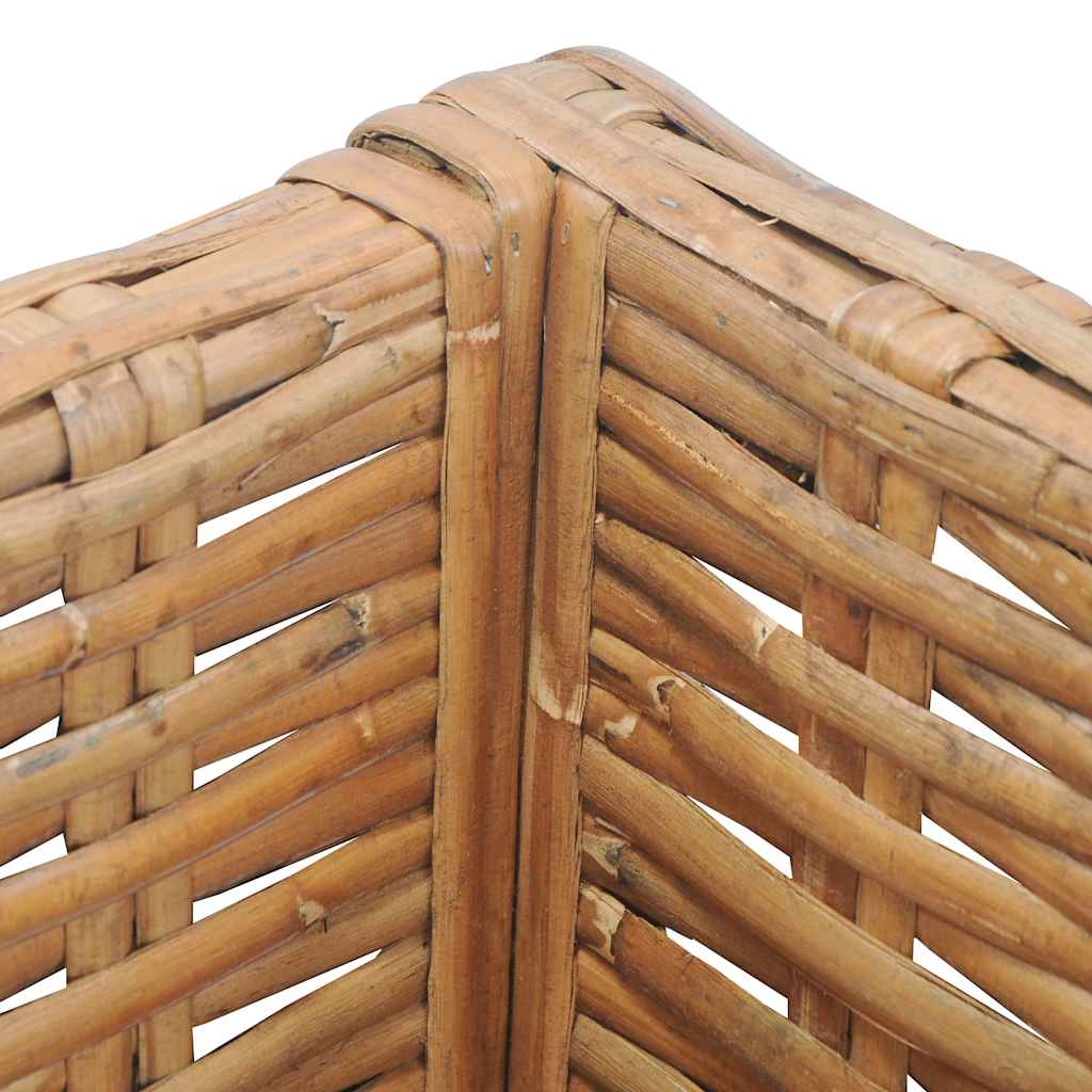 vidaXL Hoekbank met kussens natuurlijk rattan