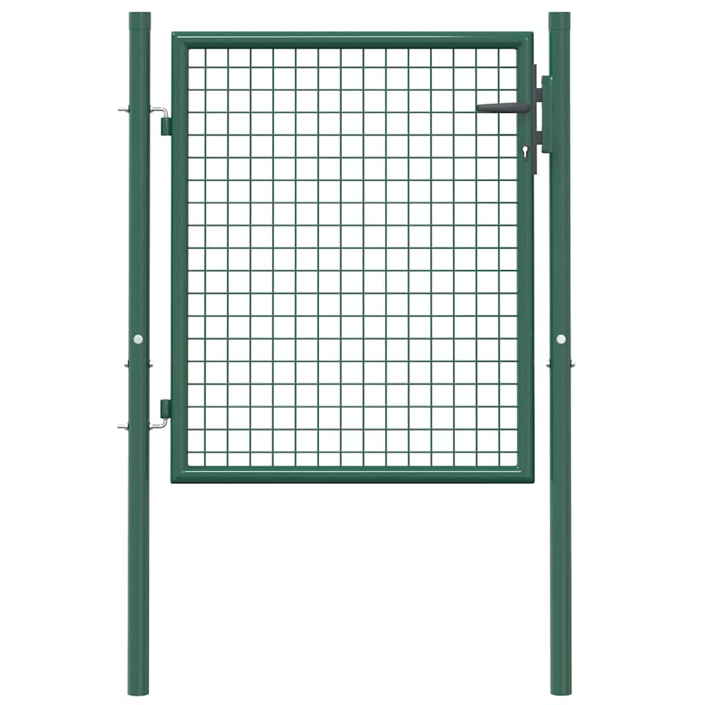vidaXL Hekpoort acier 100x75 cm vert