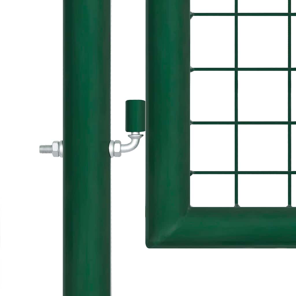 vidaXL Mesh Garden Fence Steel 400x75 cm Green