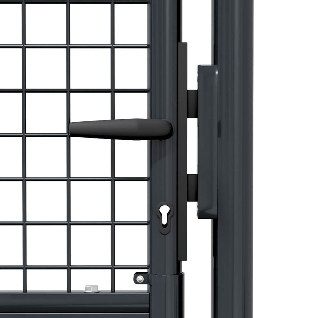 vidaXL Garden fence mesh galvanized steel 100x75 cm grey