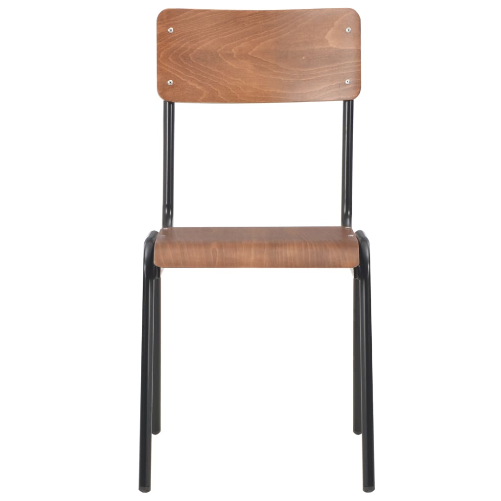 vidaXL Eetkamerstoelen 6 st multiplex marron