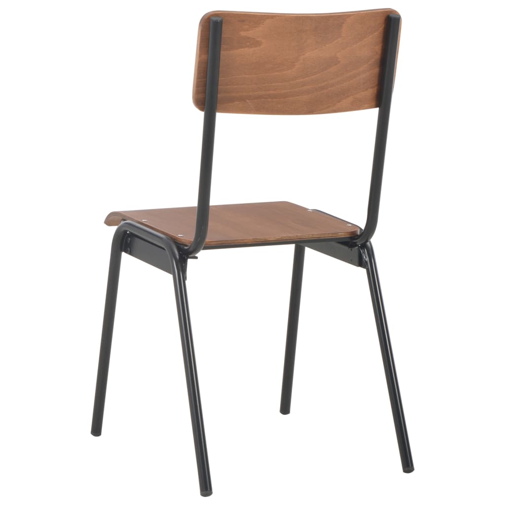 vidaXL Eetkamerstoelen 6 st multiplex marron