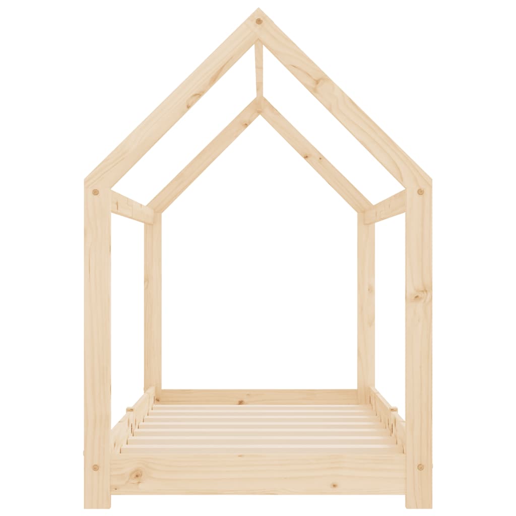 vidaXL Kids' Bed Frame Solid Pine Wood 70x140 cm