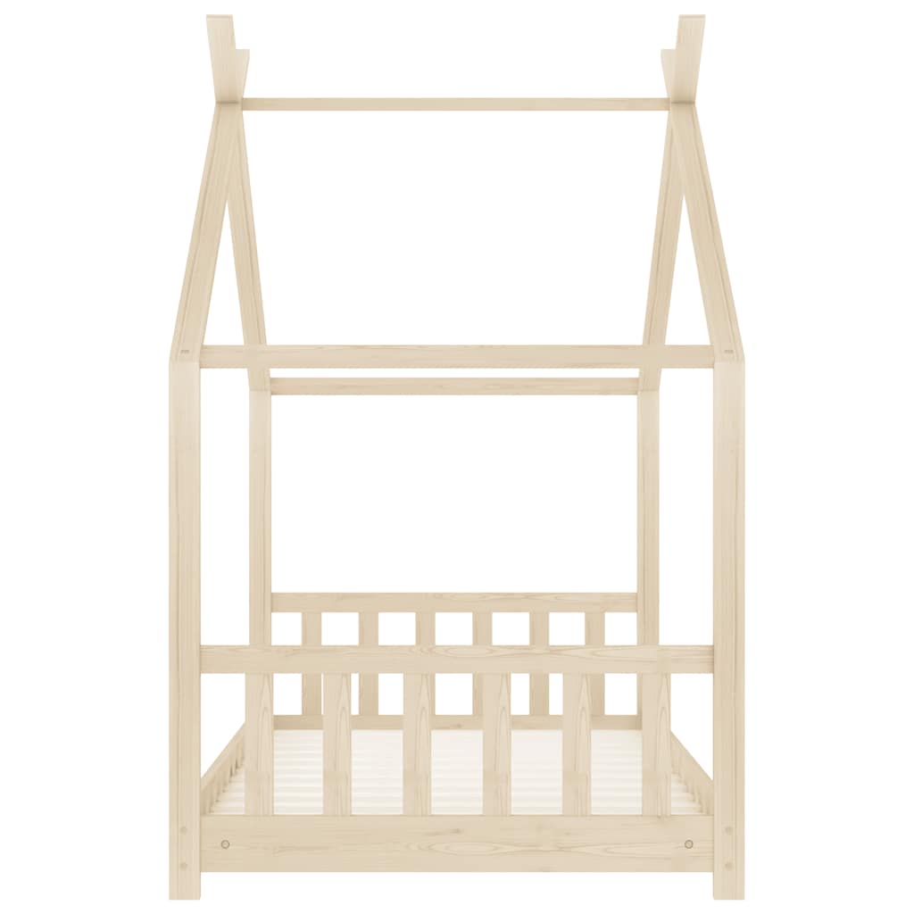 vidaXL Kids' Bed Frame Solid Pine Wood 70x140 cm