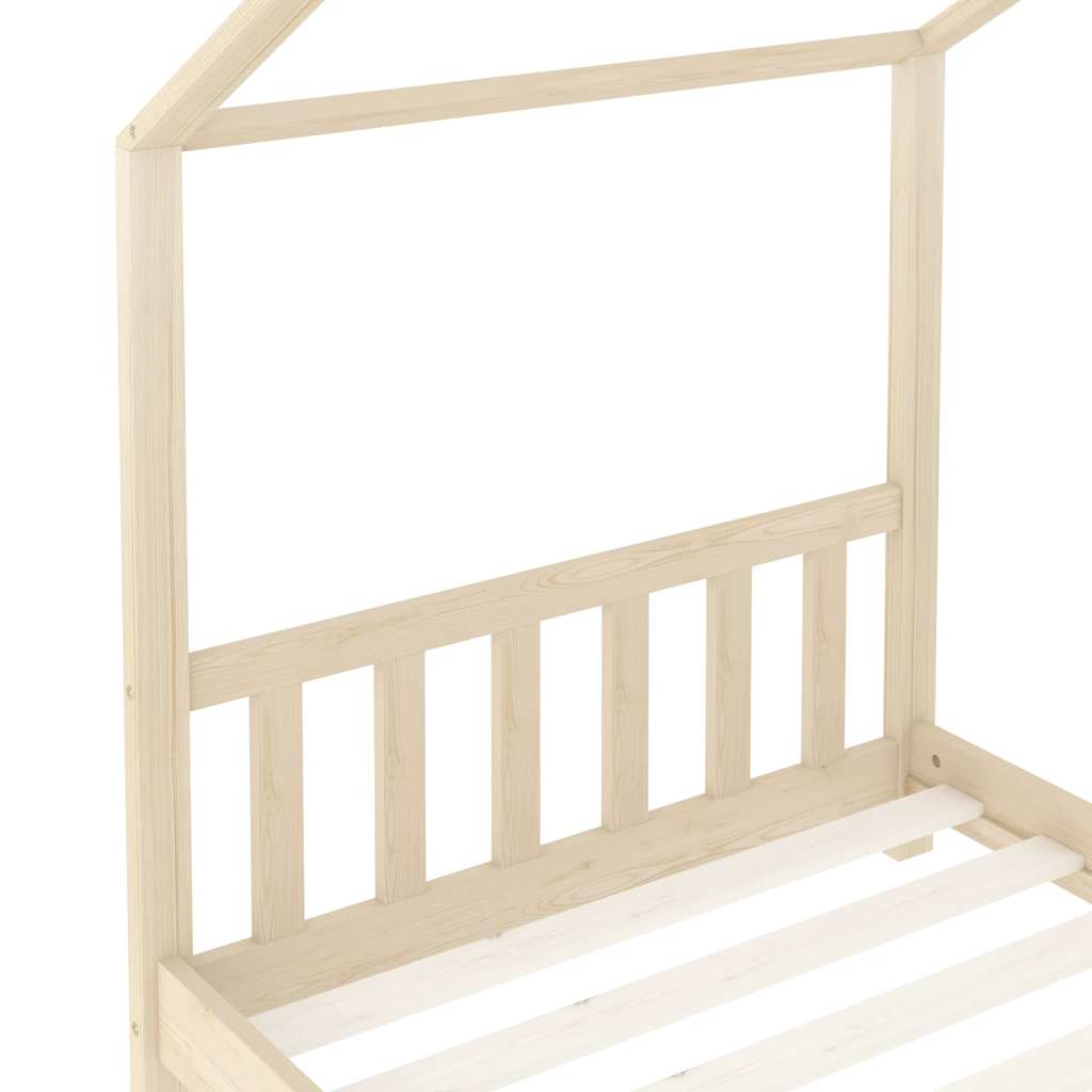 vidaXL Kids' Bed Frame Solid Pine Wood 70x140 cm
