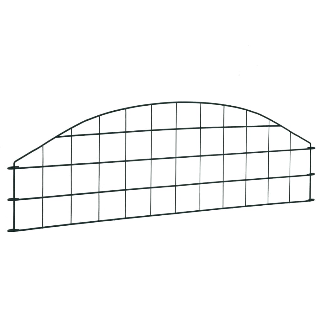 vidaXL Fencing Set Curved 77.3x26 cm Green