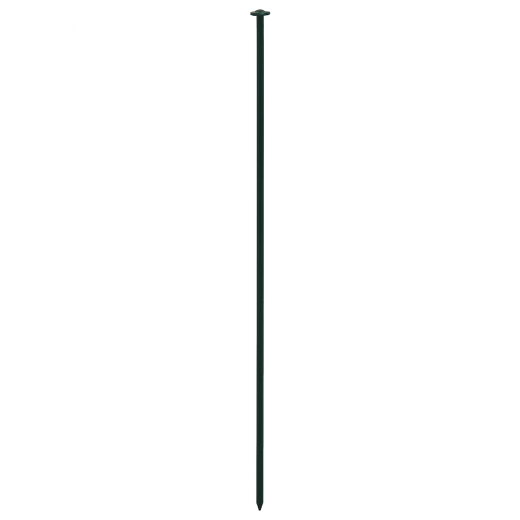 vidaXL Fencing Set Curved 77.3x26 cm Green