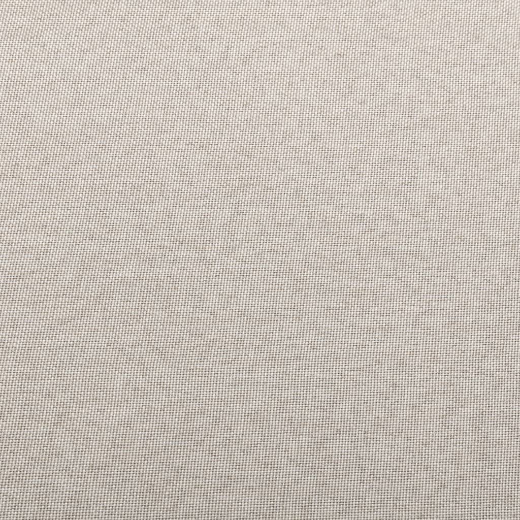 vidaXL Sectional Footstool with Cushion Fabric Cream