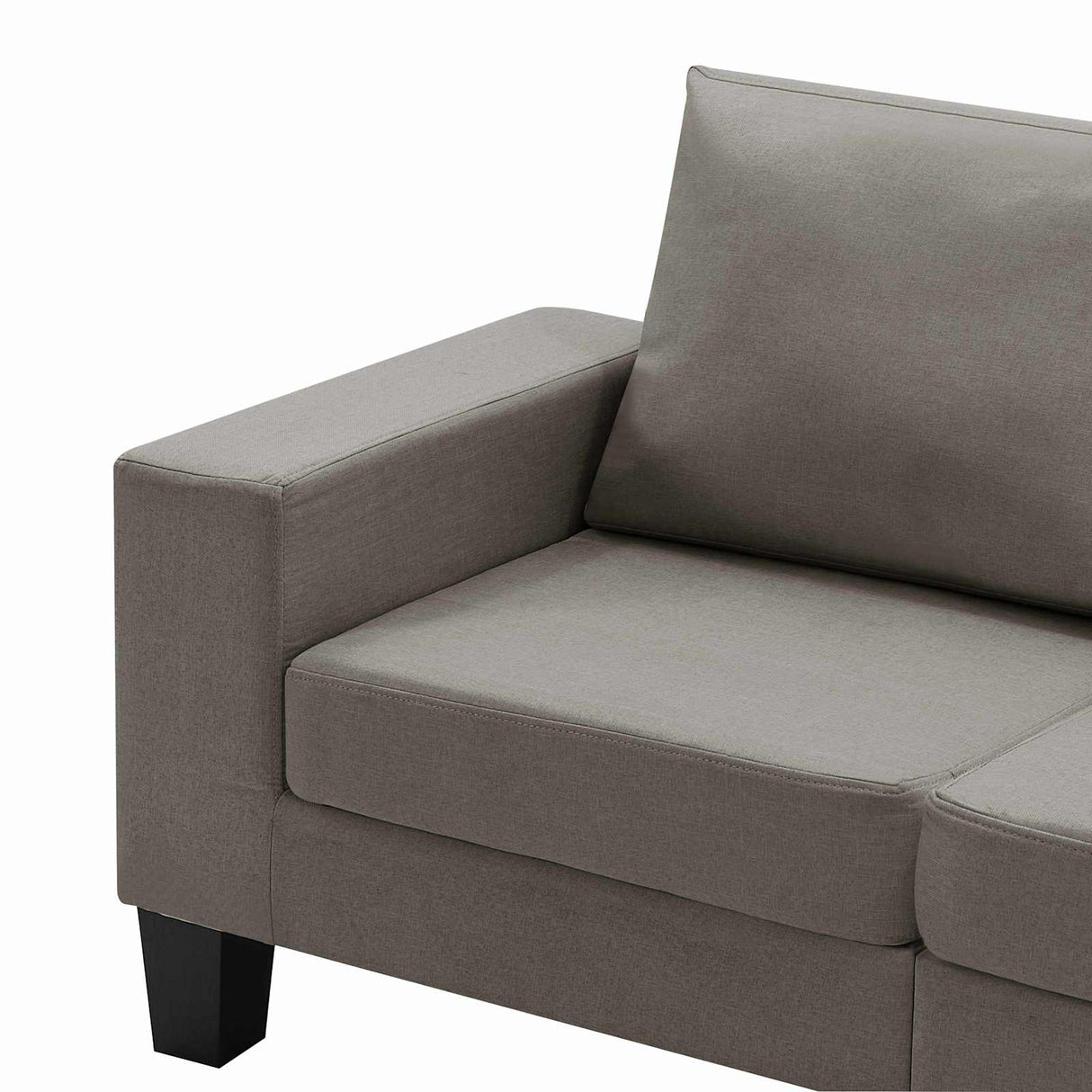vidaXL Two-Seater Sofa Taupe Fabric