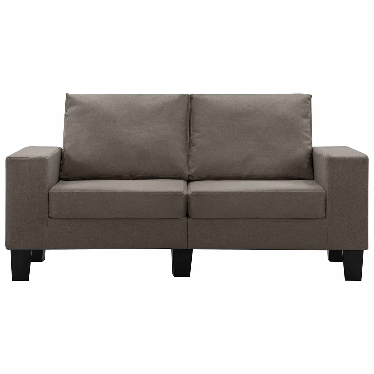 vidaXL Two-Seater Sofa Taupe Fabric
