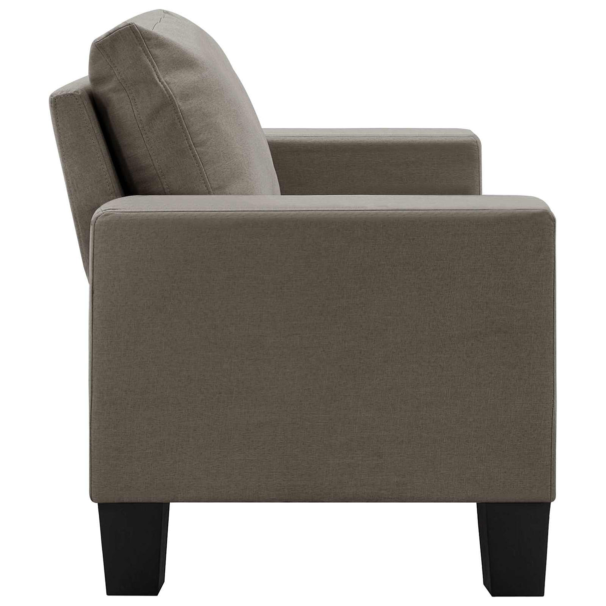 vidaXL Two-Seater Sofa Taupe Fabric