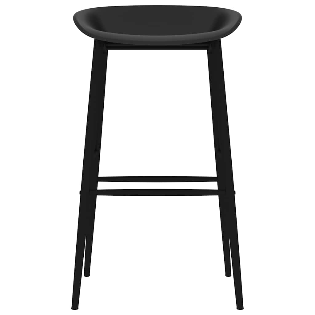 vidaXL Barstoelen 2 st zwart