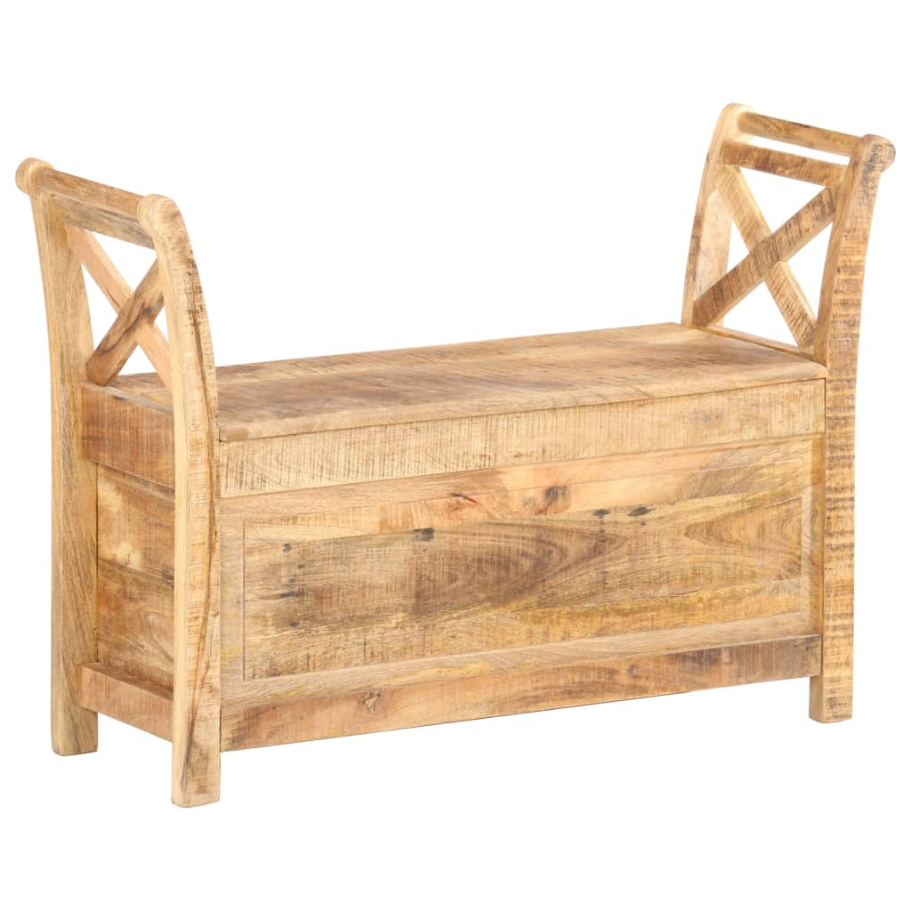 vidaXL Hallway Bench 103x33x72 cm Solid Mango Wood
