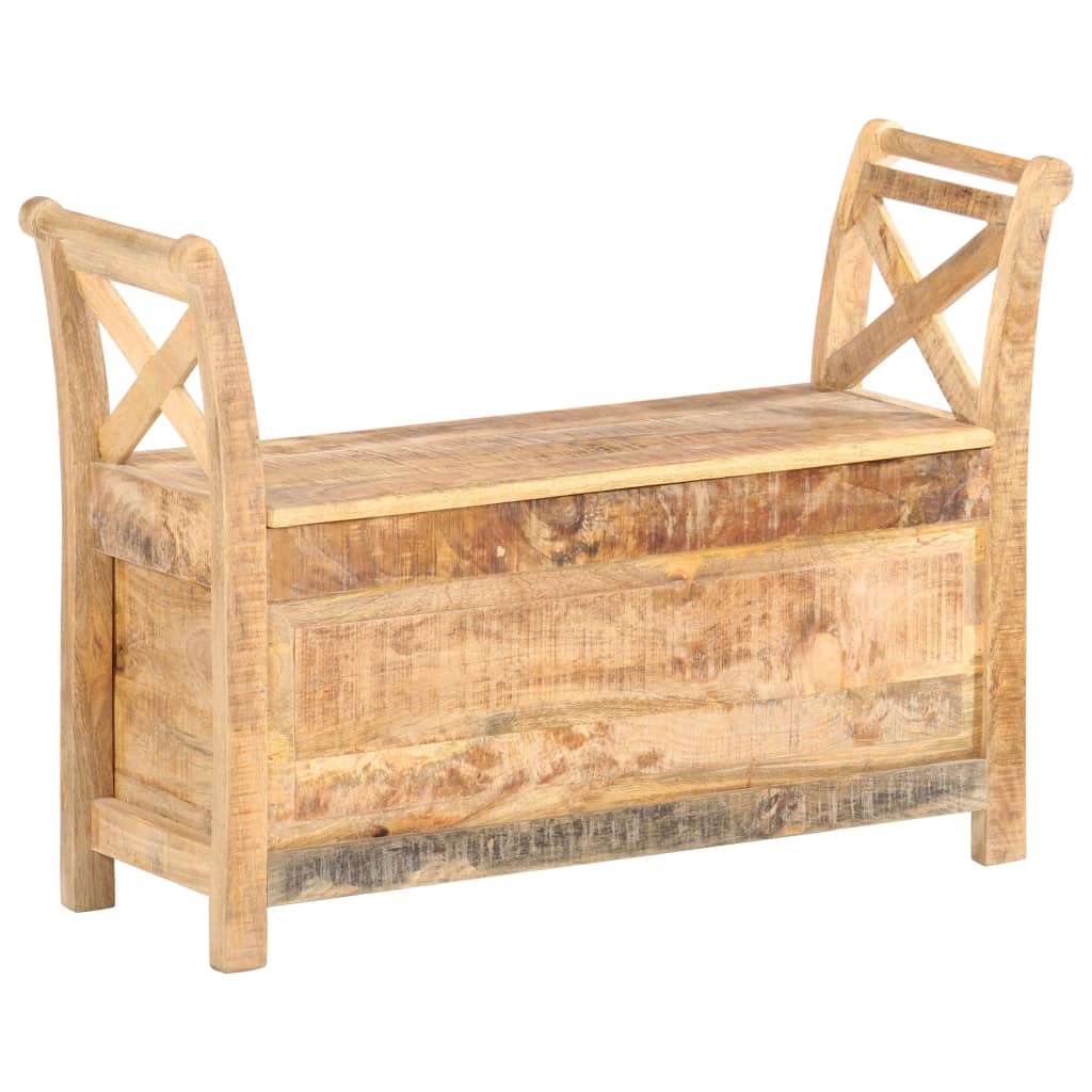 vidaXL Hallway Bench 103x33x72 cm Solid Mango Wood