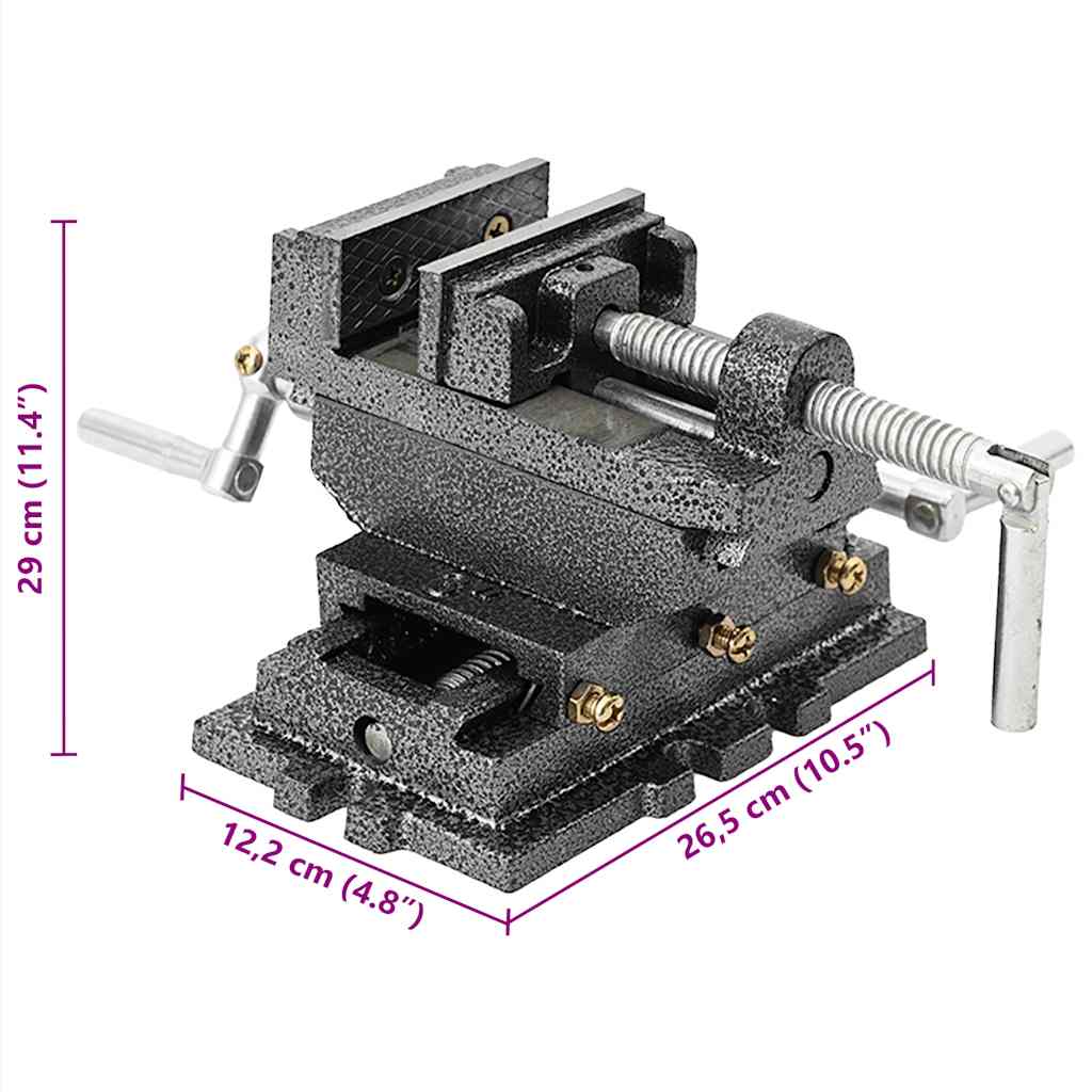 vidaXL Manual vice 70 mm