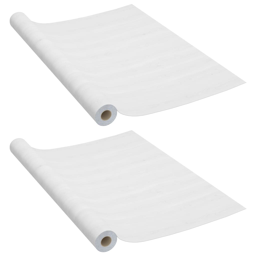vidaXL Door Foils self-adhesive 2 pcs 210x90 cm PVC off-white