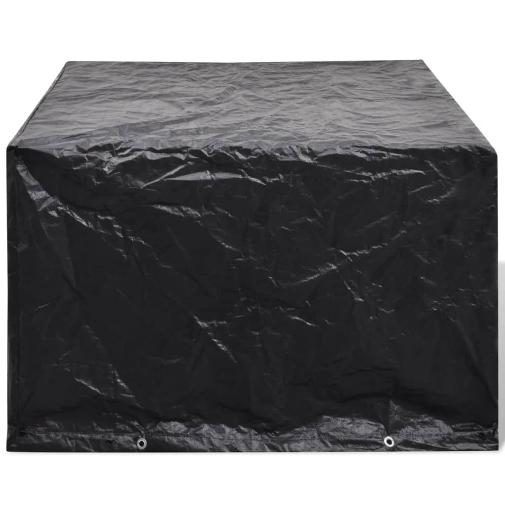 vidaXL Tuinmeubelhoezen poly rattan 2 st 4-persoons 113x113 cm