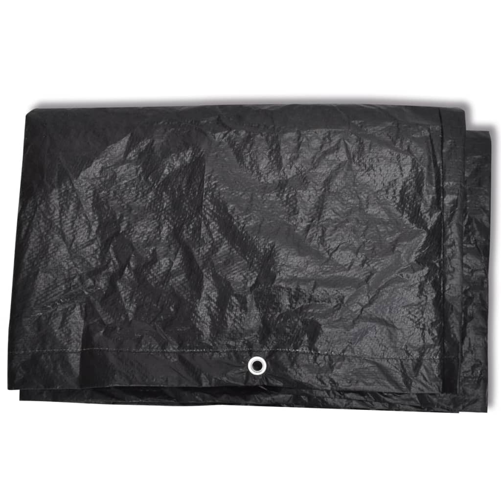 vidaXL Tuinmeubelhoezen poly rattan 2 st 4-persoons 113x113 cm