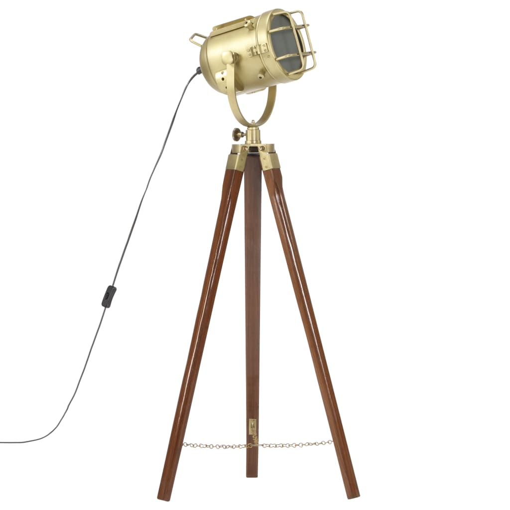vidaXL Tripod Floor Lamp 97 cm Solid Mango Wood