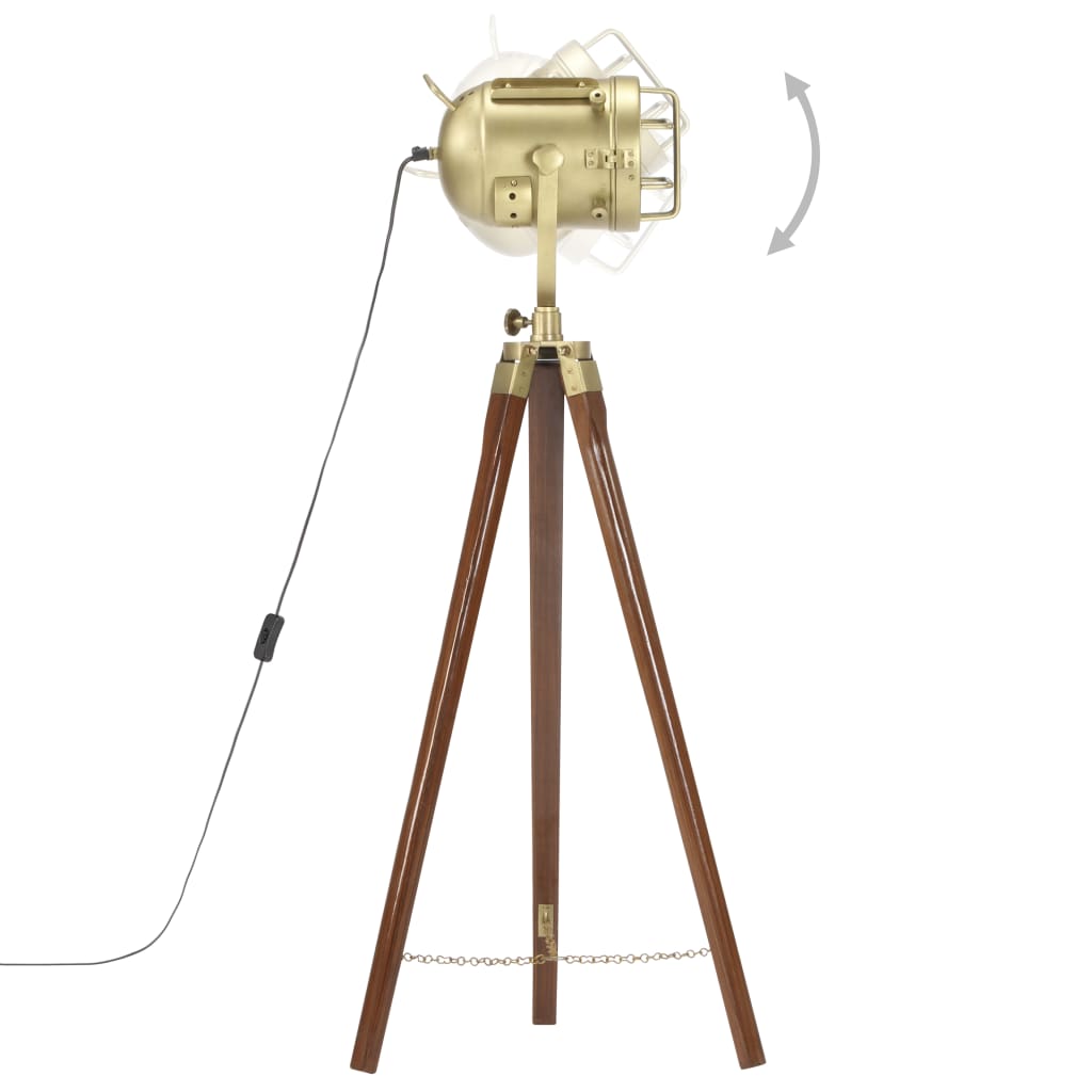 vidaXL Tripod Floor Lamp 97 cm Solid Mango Wood
