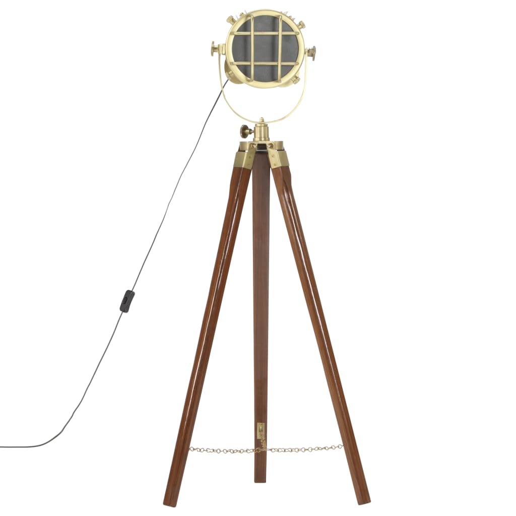 vidaXL Tripod Floor Lamp 97 cm Solid Mango Wood
