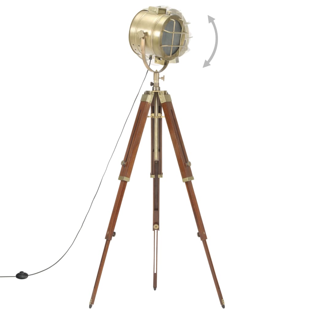 vidaXL Tripod Floor Lamp 165 cm Solid Mango Wood