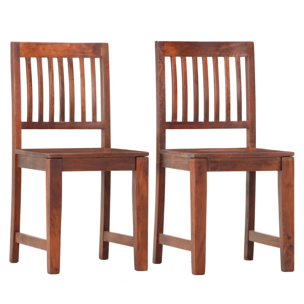 vidaXL Eetkamerstoelen 2 st massief mangohout