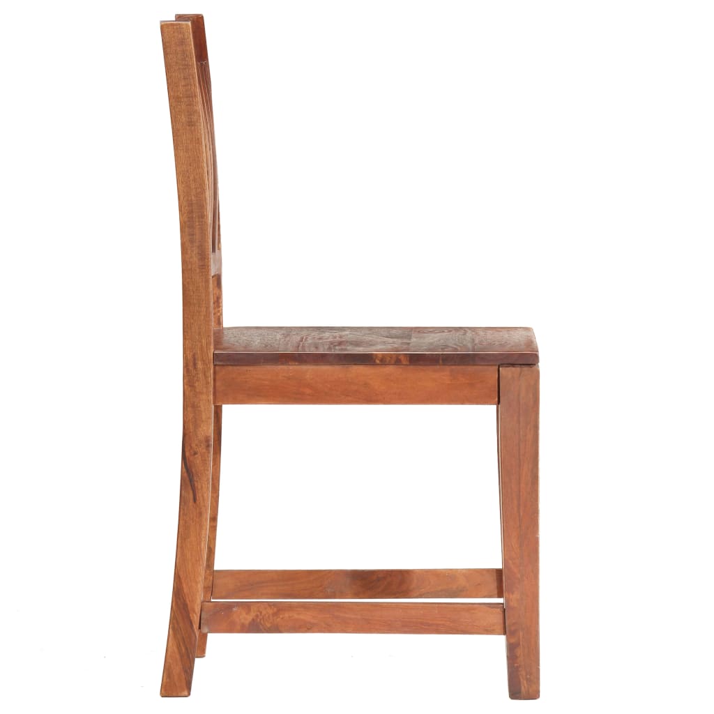 vidaXL Eetkamerstoelen 2 st massief mangohout