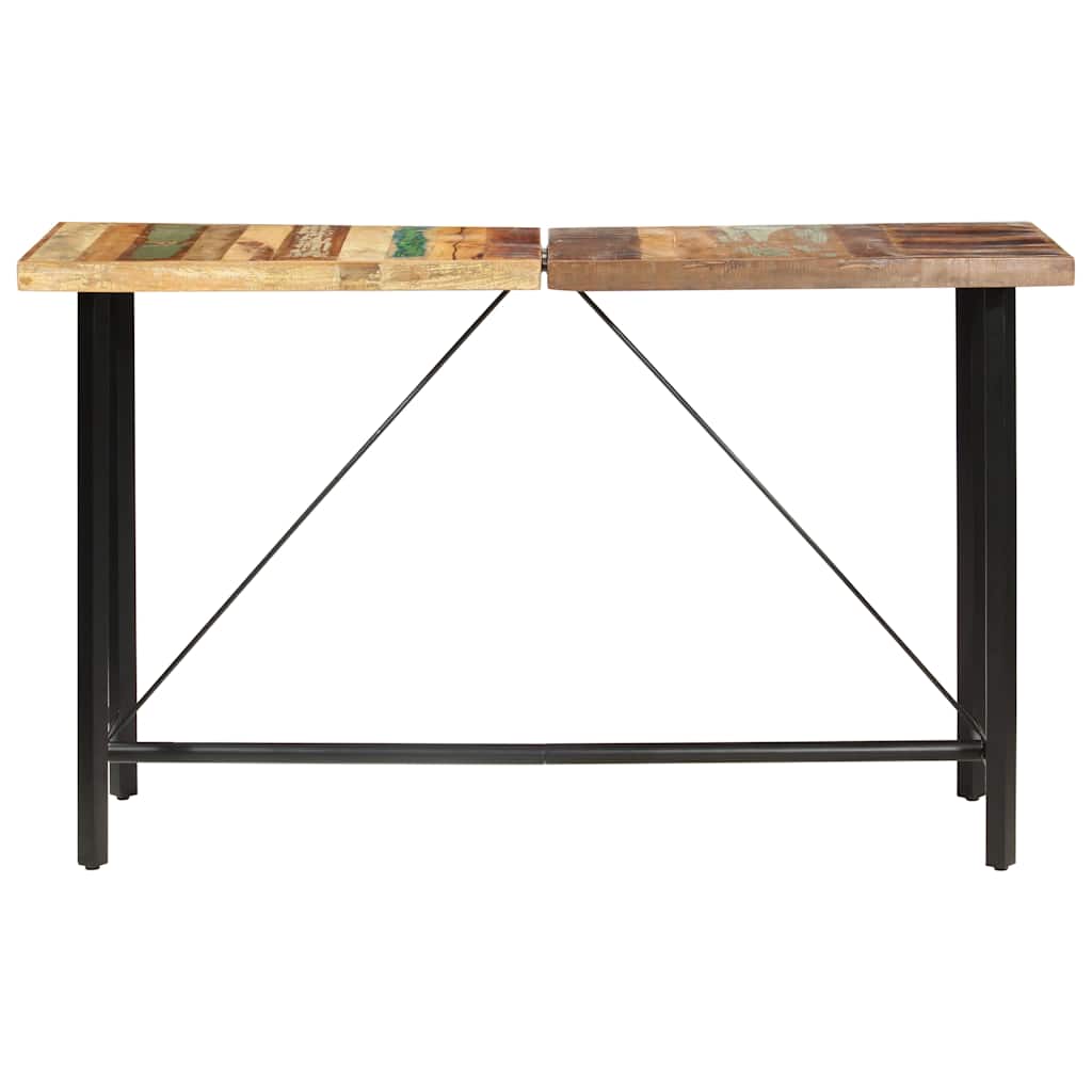 vidaXL Bartafel 180x70x107 cm massief gerecycled hout