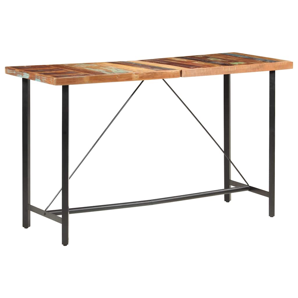 vidaXL Bartafel 180x70x107 cm massief gerecycled hout