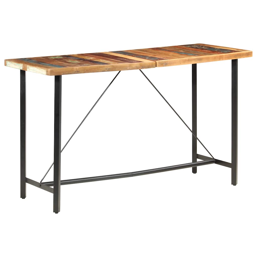 vidaXL Bartafel 180x70x107 cm massief gerecycled hout