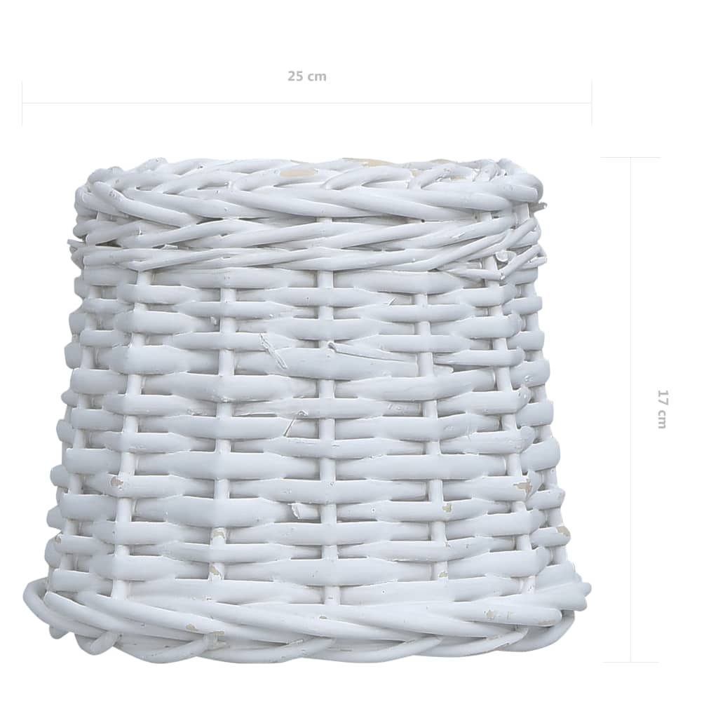 vidaXL Lampshade 25x17 cm wicker white