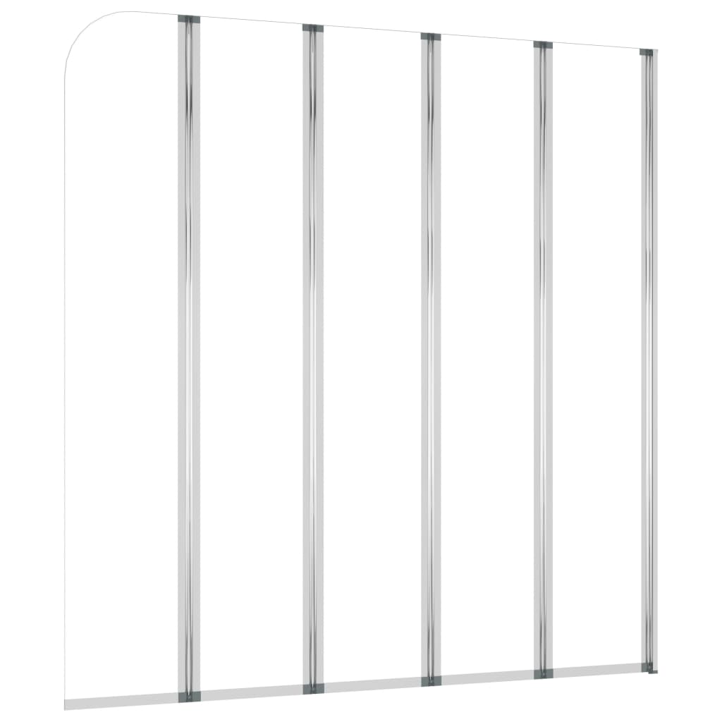 vidaXL Bath Screen 120x140 cm Tempered Glass Transparent