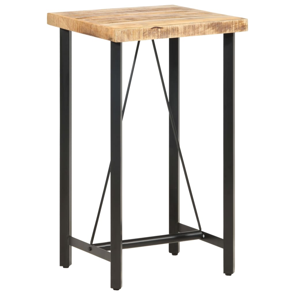 vidaXL Bartafel 60x60x107 cm ruw mangohout