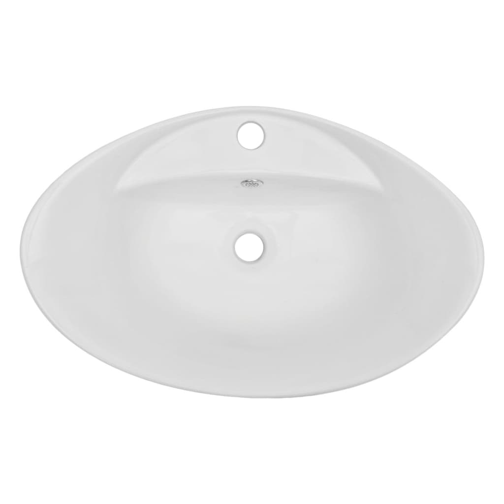 vidaXL 2-delige Badkamermeubelset keramiek eikenkleurig