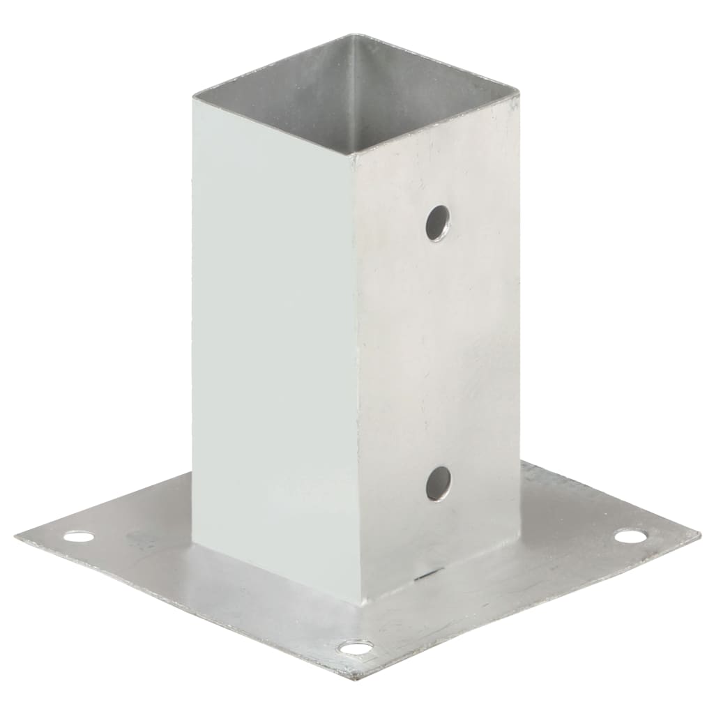 vidaXL Post Anchors 4 pcs 71 mm Galvanized Metal