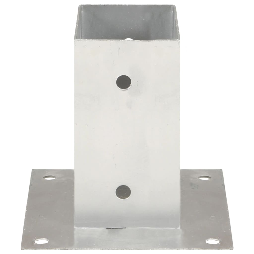 vidaXL Post Anchors 4 pcs 71 mm Galvanized Metal