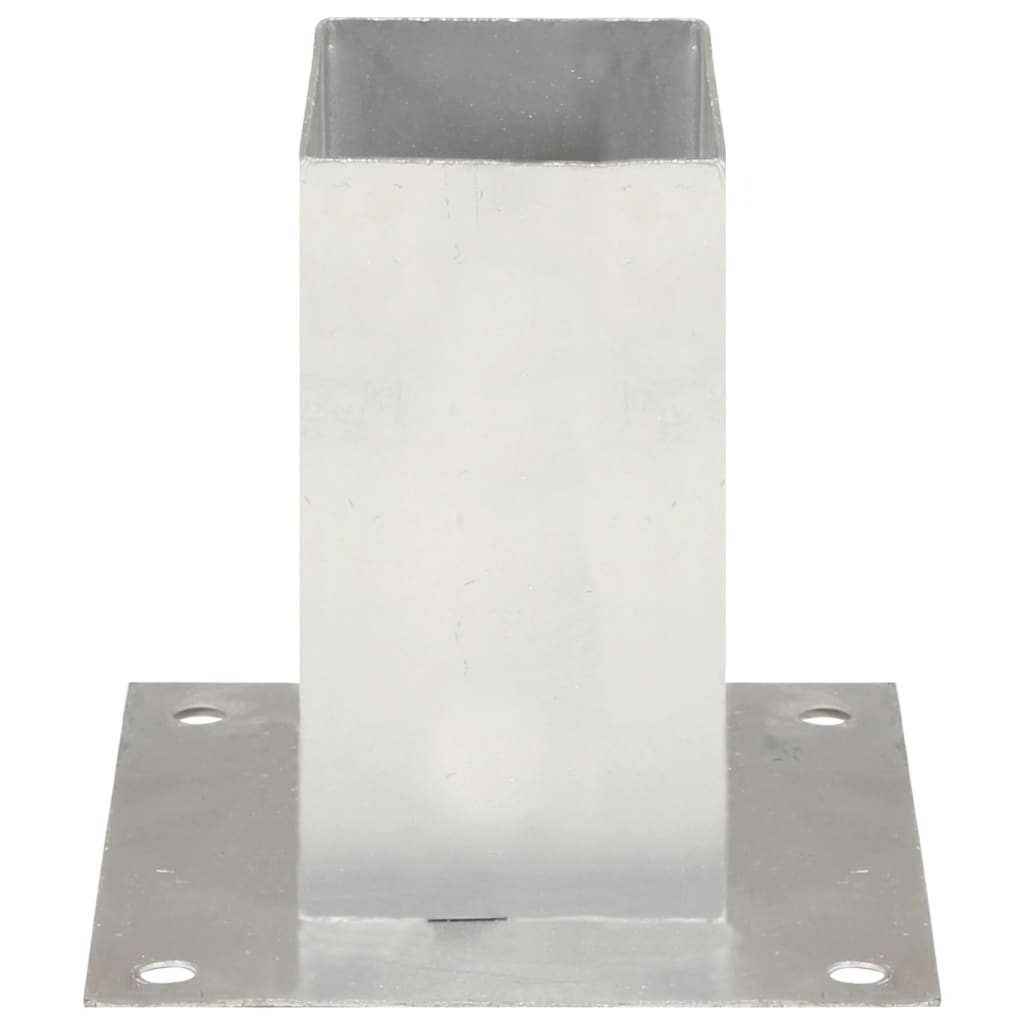 vidaXL Post Anchors 4 pcs 71 mm Galvanized Metal