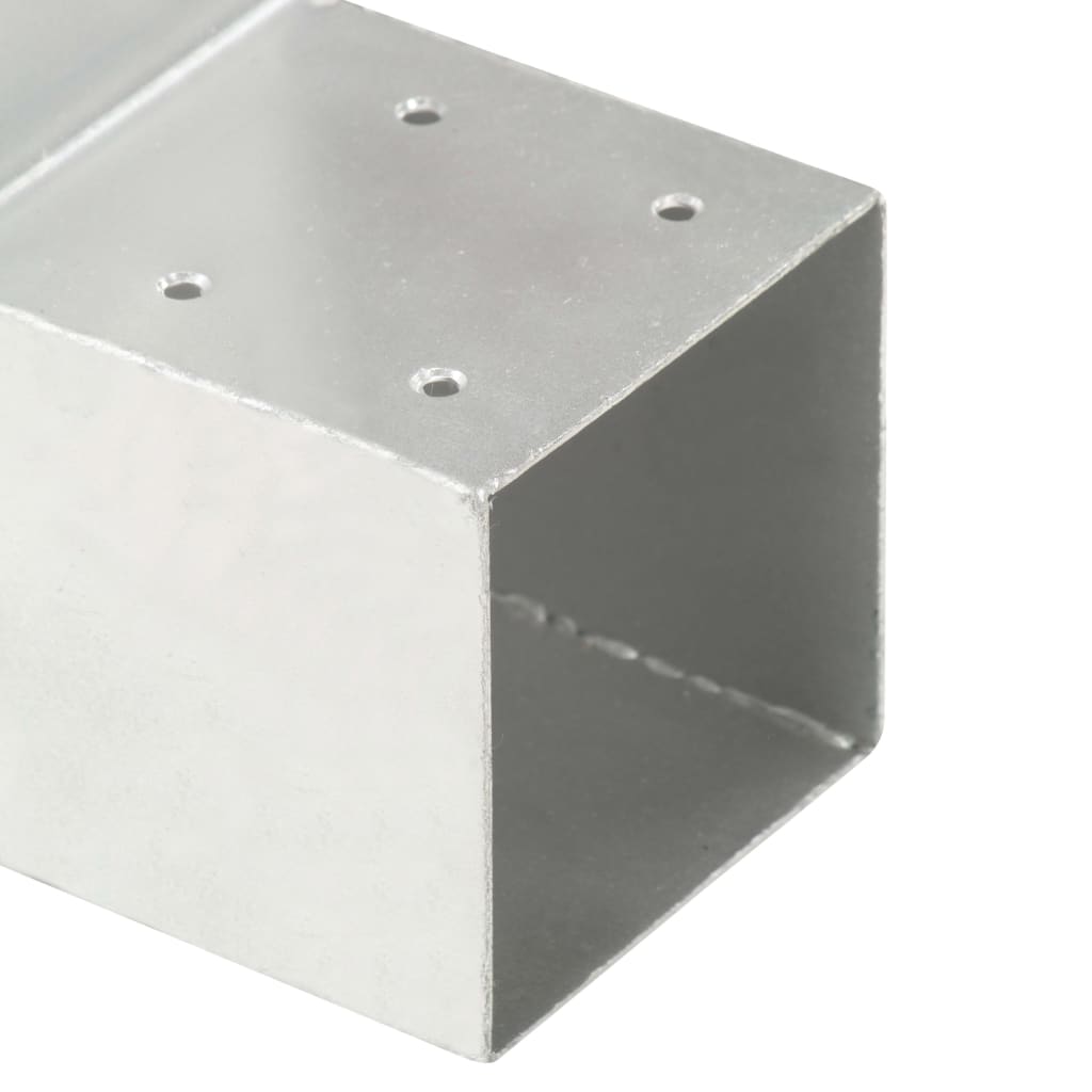 vidaXL Post Connector L-shape 71x71 mm Galvanized Metal
