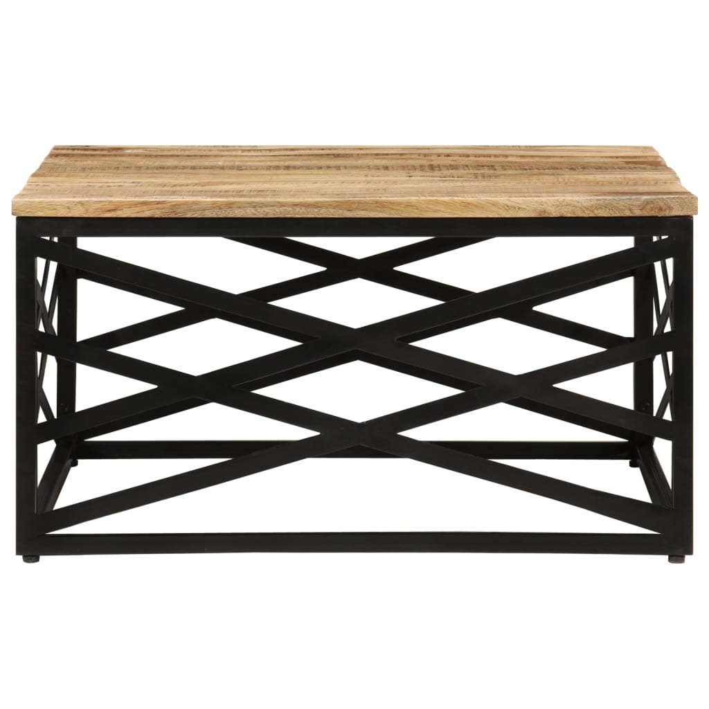 vidaXL Salontafel 68x68x35 cm massief mangohout