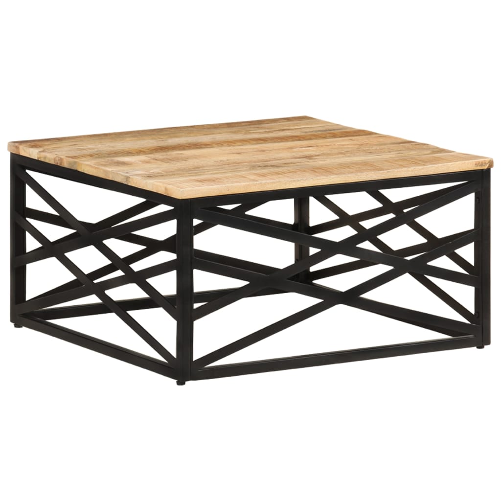 vidaXL Salontafel 68x68x35 cm massief mangohout