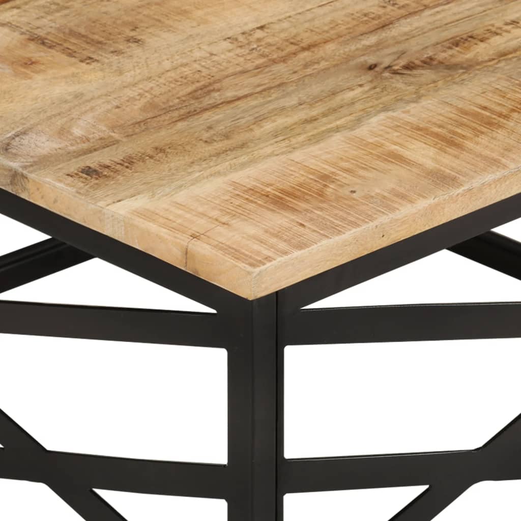vidaXL Salontafel 68x68x35 cm massief mangohout