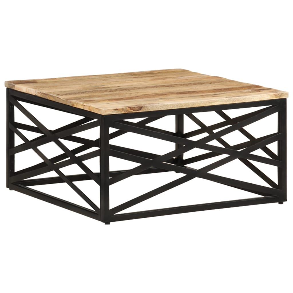 vidaXL Salontafel 68x68x35 cm massief mangohout