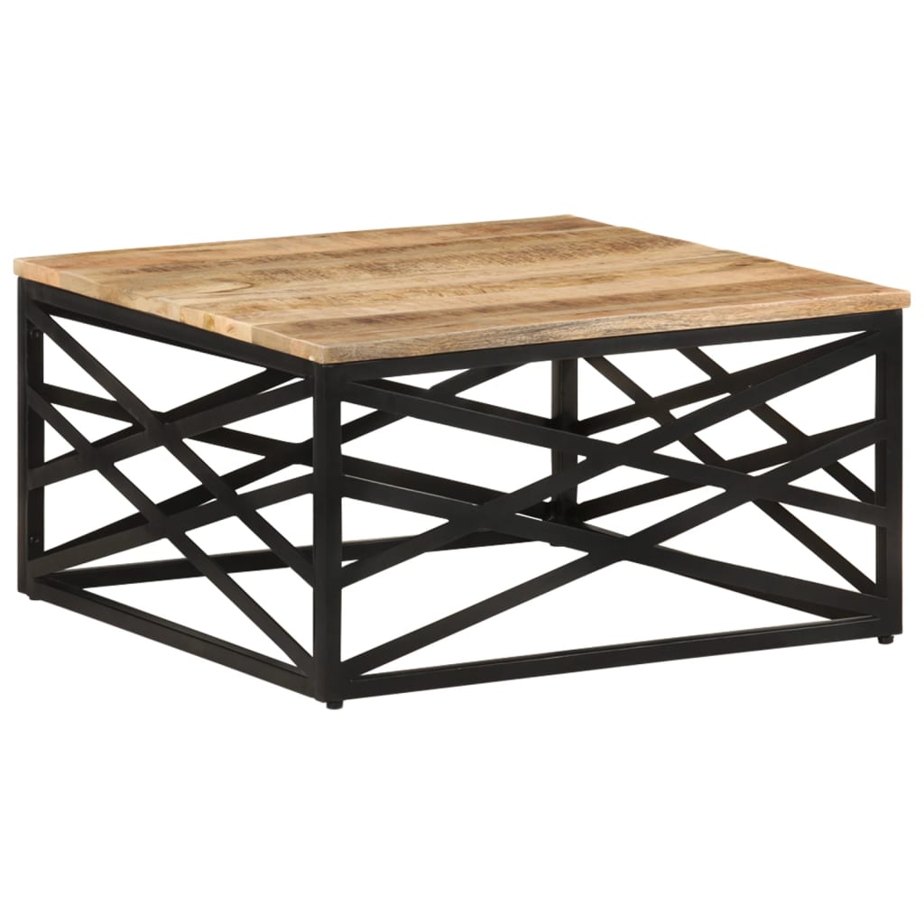 vidaXL Salontafel 68x68x35 cm massief mangohout