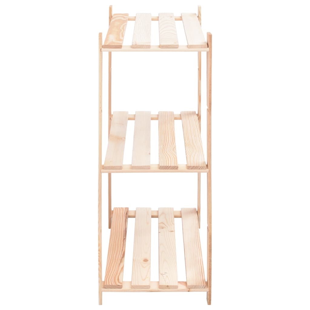 vidaXL Opbergrek 3-laags 80x38x90 cm massief grenenhout 150 kg