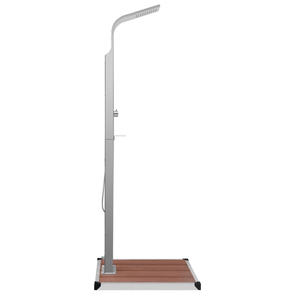 vidaXL Outdoor Shower with Tray HKC Stainless Steel