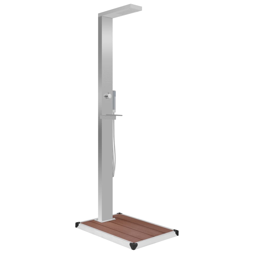 vidaXL Outdoor Shower with Tray HKC Stainless Steel