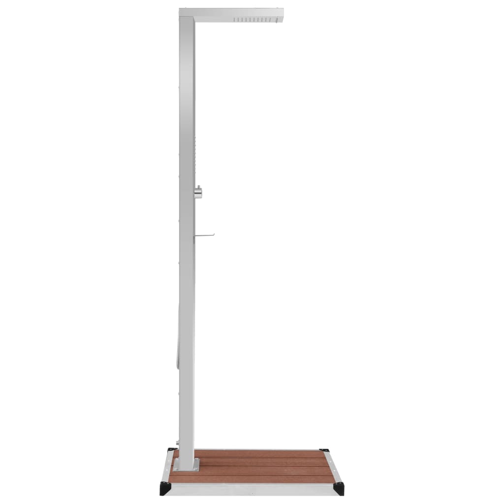vidaXL Outdoor Shower with Tray HKC Stainless Steel