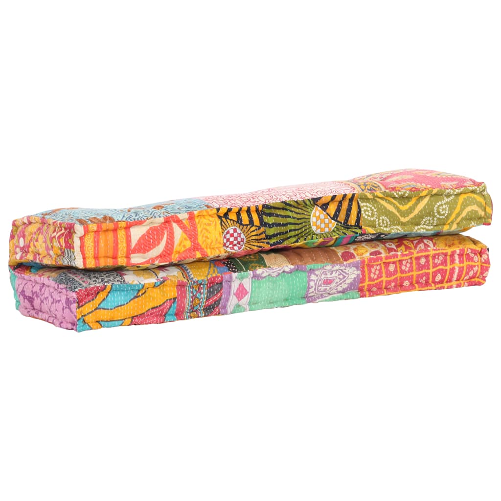 vidaXL Pallet Sofa Cushion Fabric Patchwork Multicolour