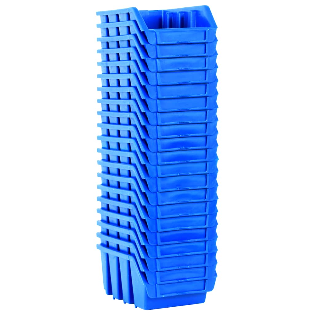 vidaXL Stapelbakken 20 st kunststof blauw